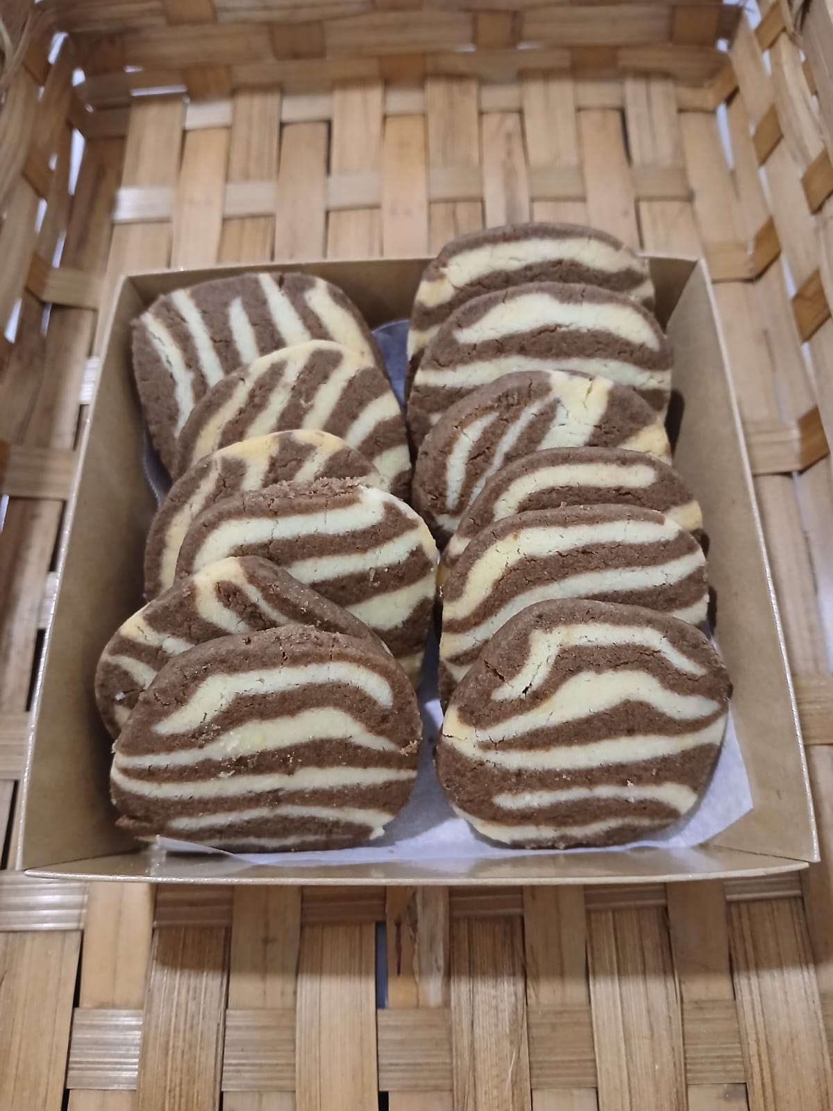 Zebra Butter Cookies